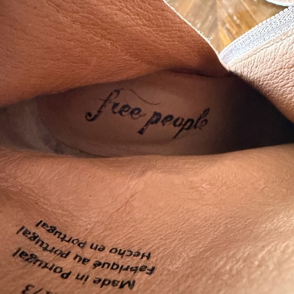 Free People Nicola Suede Block Heel Calf Boots Leopard Cheetah Print Women 37 7 - Picture 10 of 12